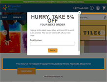 Tablet Screenshot of especialneeds.com